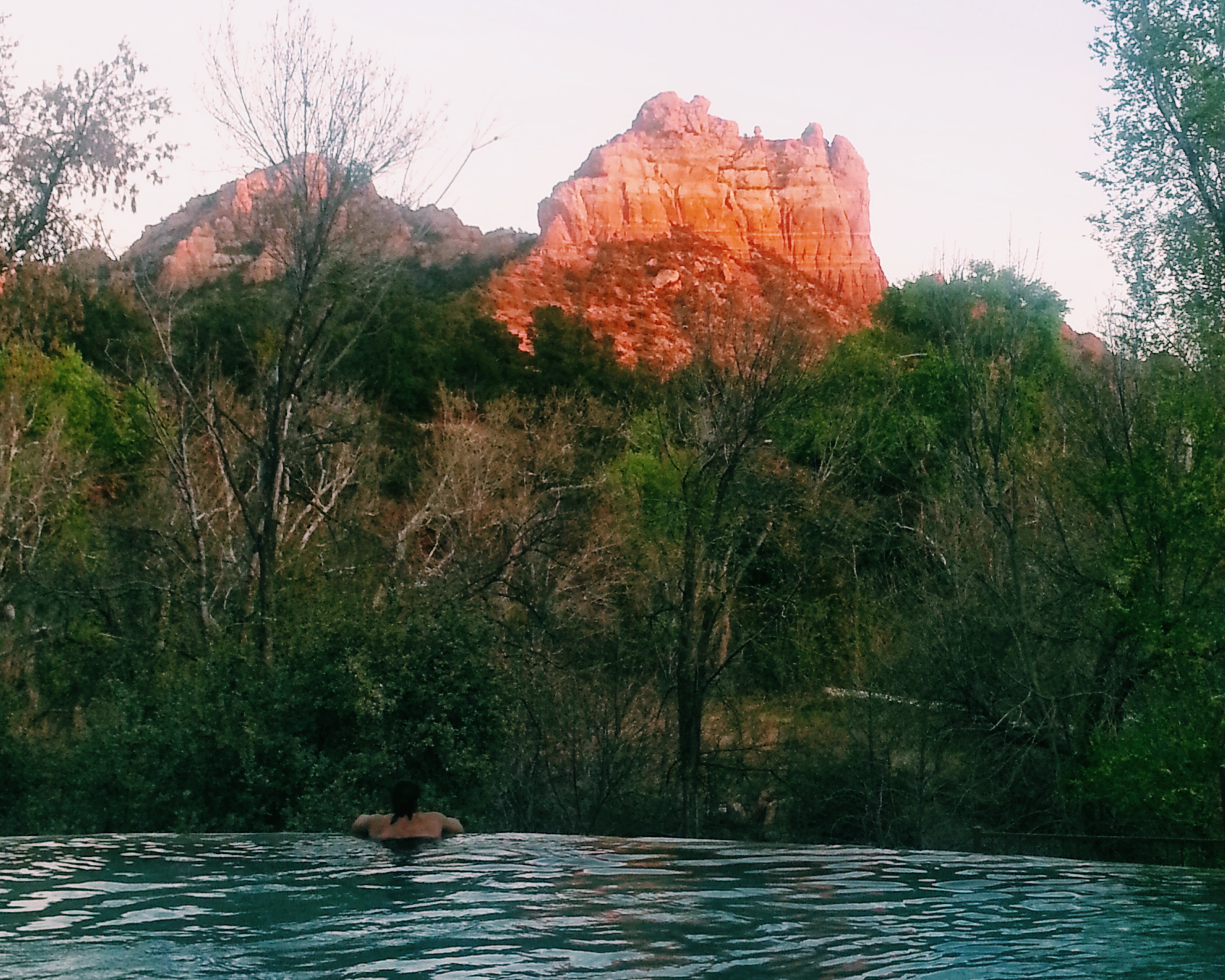 infinity pool weekend in Sedona