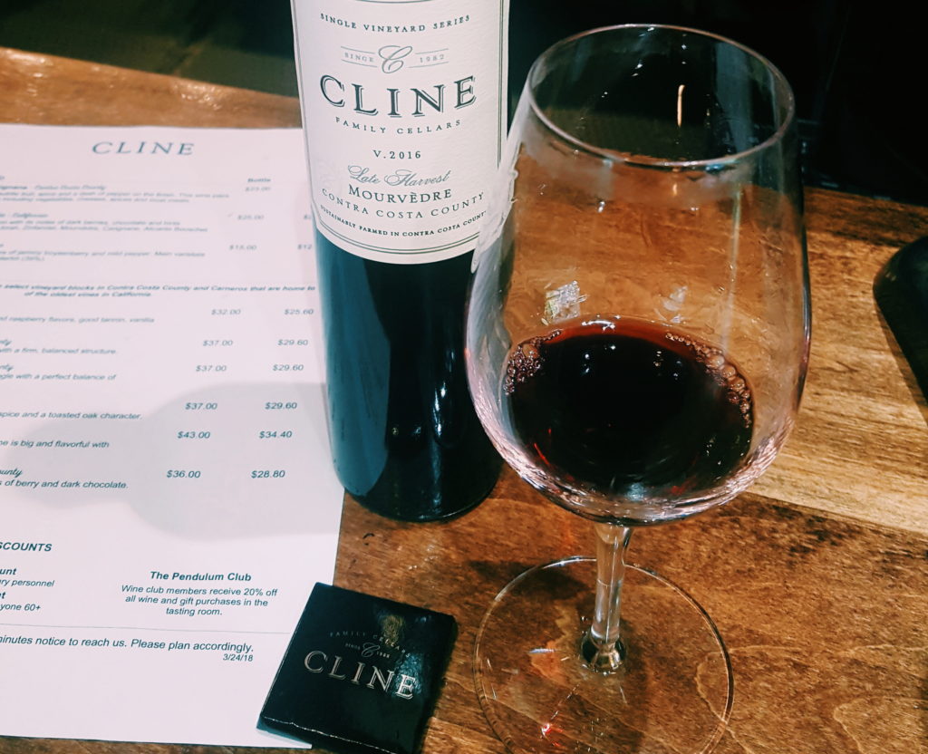 wine and chocolate at Cline - sonoma valley wine tasting