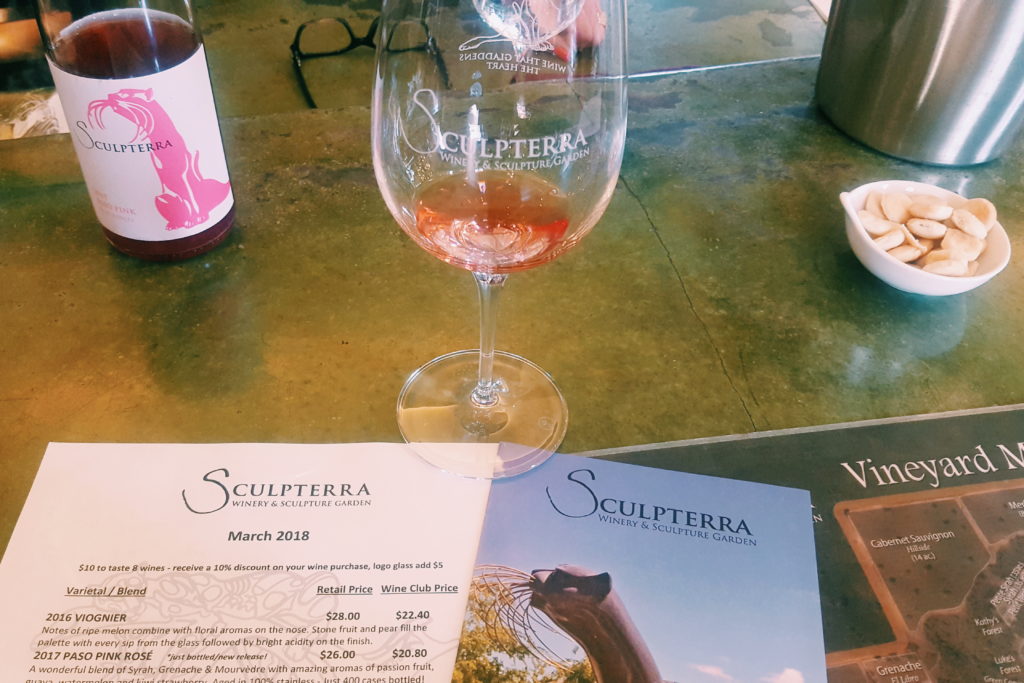 Sculpterra Wine - wine tasting in Paso Robles
